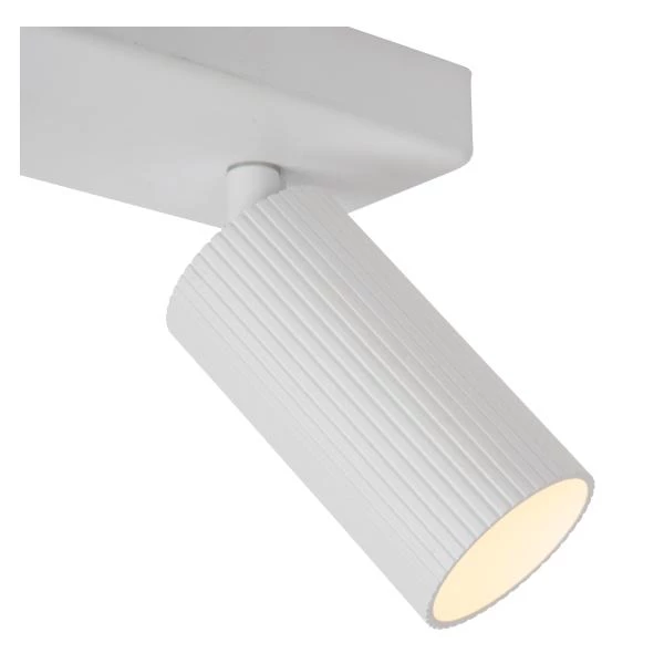 Lucide CLUBS - Ceiling spotlight - 2xGU10 - White - detail 1